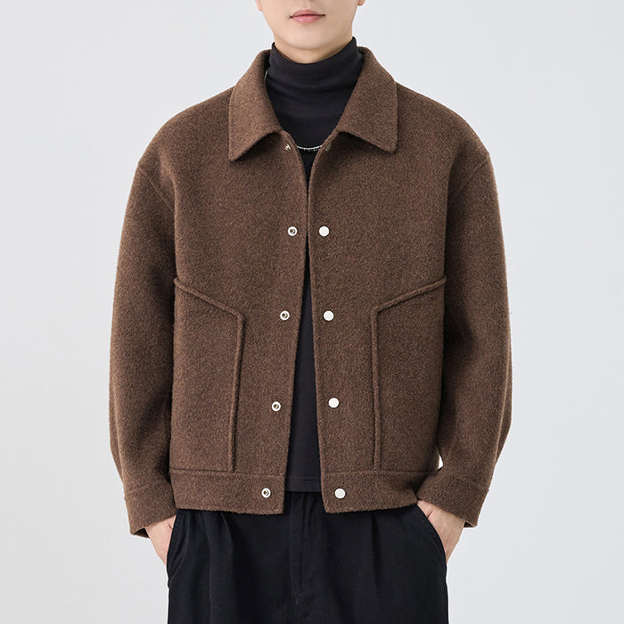 Wool-lined Thickened Coat Mens Casual Top
