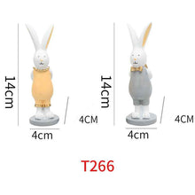 Easter Bunny Back Golden Eggs Gift Thanksgiving Decorations Pair