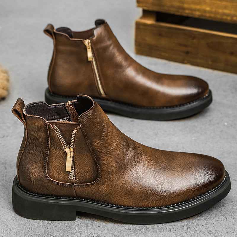 Slip-on Business High-top Casual Ankle Boots