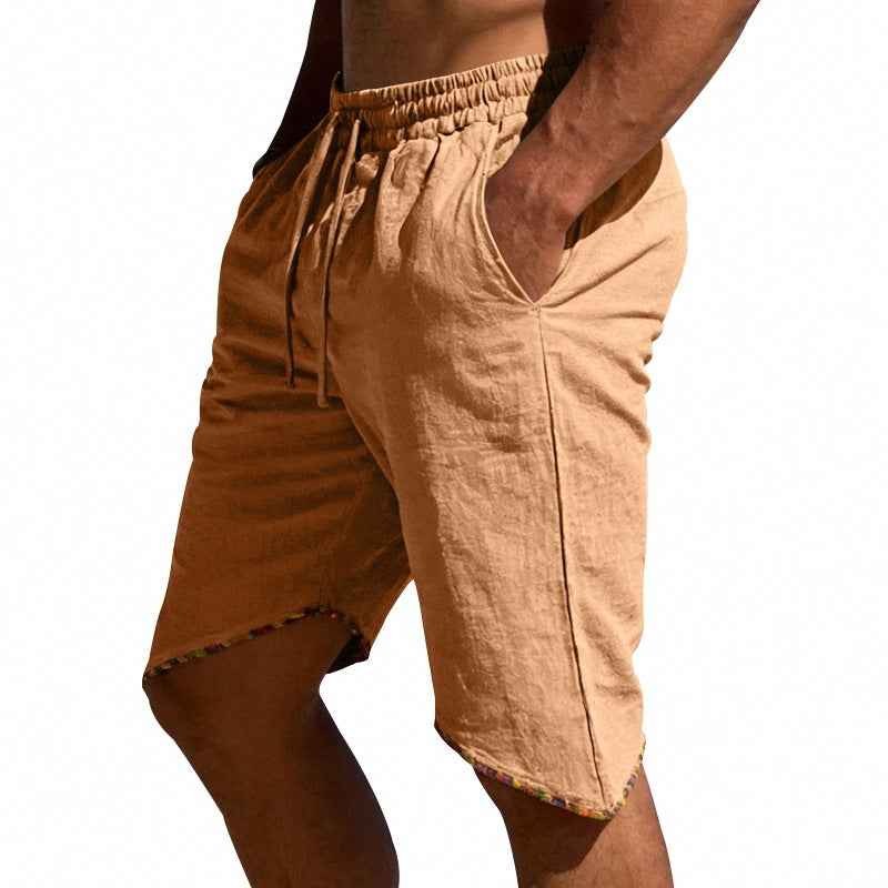 Men's Linen Loose Beach Casual Shorts