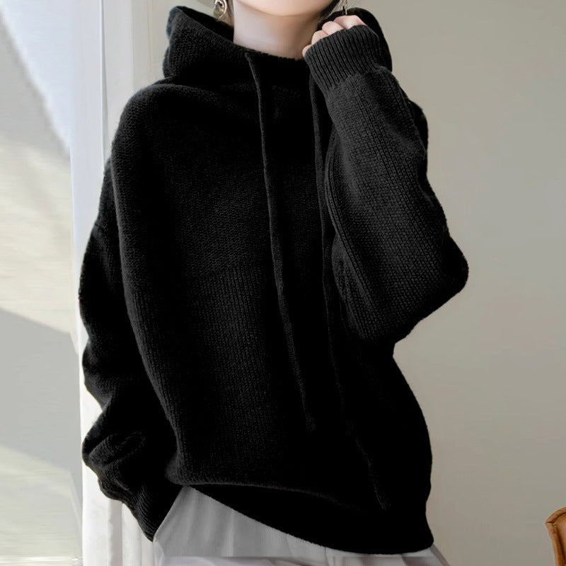 Women's Sweater Thicken Lazy Style All-match Long-sleeved Autumn Winter Warm Casual Sweater For Women by Mirlaine Univers