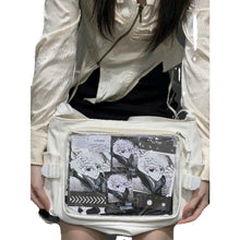 Everyday Versatile Transparent Single-shoulder Canvas Bag