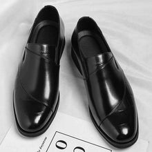 Men's Slip-on Casual Leather Shoes Low-top Business Formal Wear