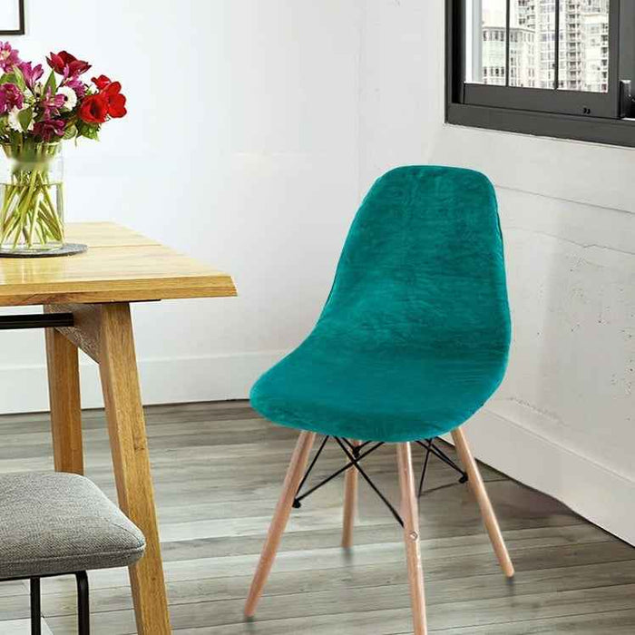 Housse de chaise Eames en velours uni