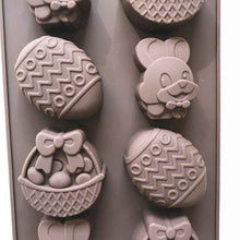 Easter 8-piece Egg Rabbit Basket Silicone Mold
