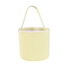 Seersucker Easter Portable Basket 5-color Stripes
