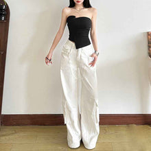 Irregular Spicy Girl Short Tube Top Blouse