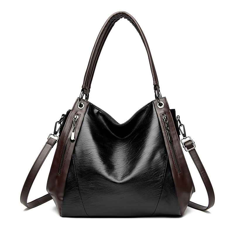 A Simple Versatile Soft-leather Tote Bag