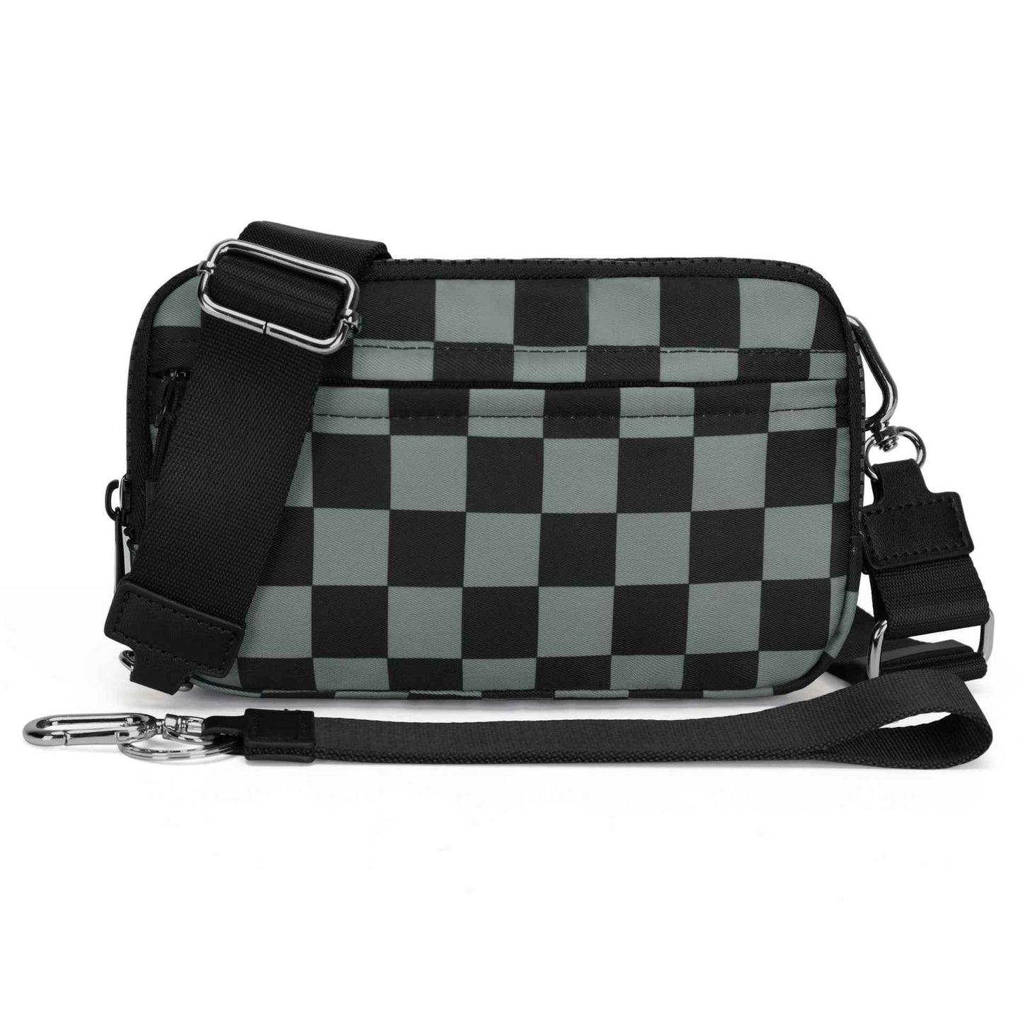 Double-layer Polyester Waterproof Outdoor Sports Running Crossbody Waist Bag