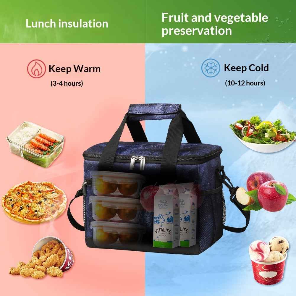 Portable Outdoor Insulated Tote Bag Foldable Made From Thickened Oxford Fabric With Leak Proof Insulation