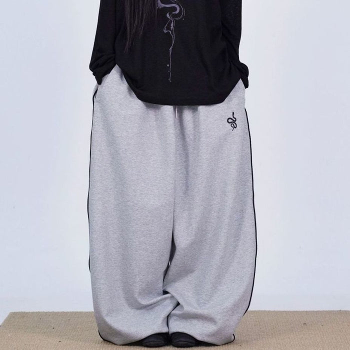 Pantalon large rétro style hip-hop jazz sport décontracté