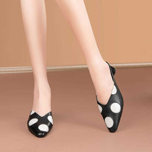 Square Head Half Drag Thick Heel Baotou Sandals For Women by Mirlaine Univers