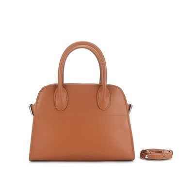 Womens Commuter Tote Bag In Textured Suede