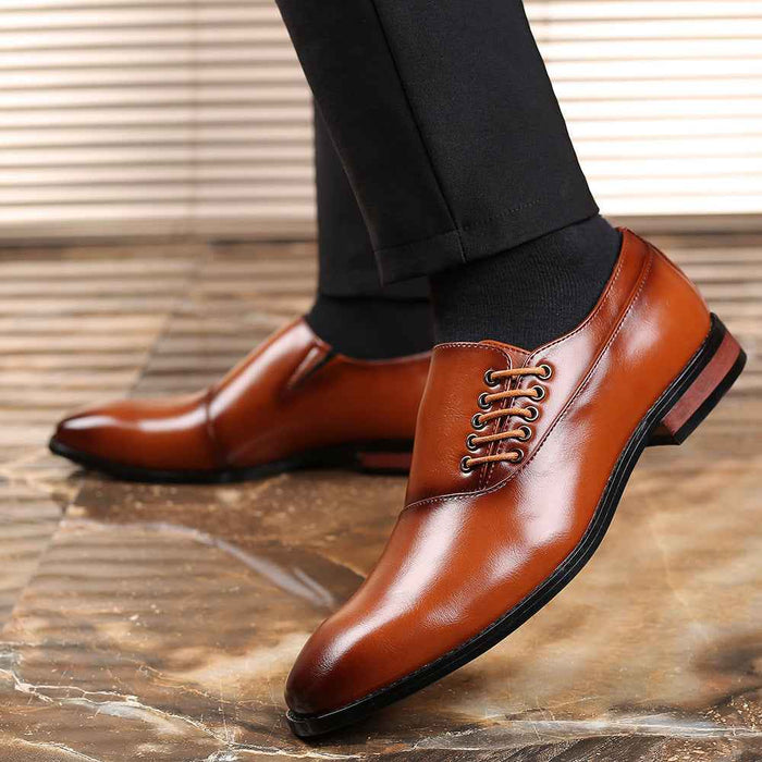 Japanese Square Toe Large Size Men's Shoes