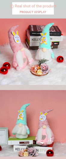 Rabbit Ears Doll Ornaments Easter Elf Doll Gift Decorations