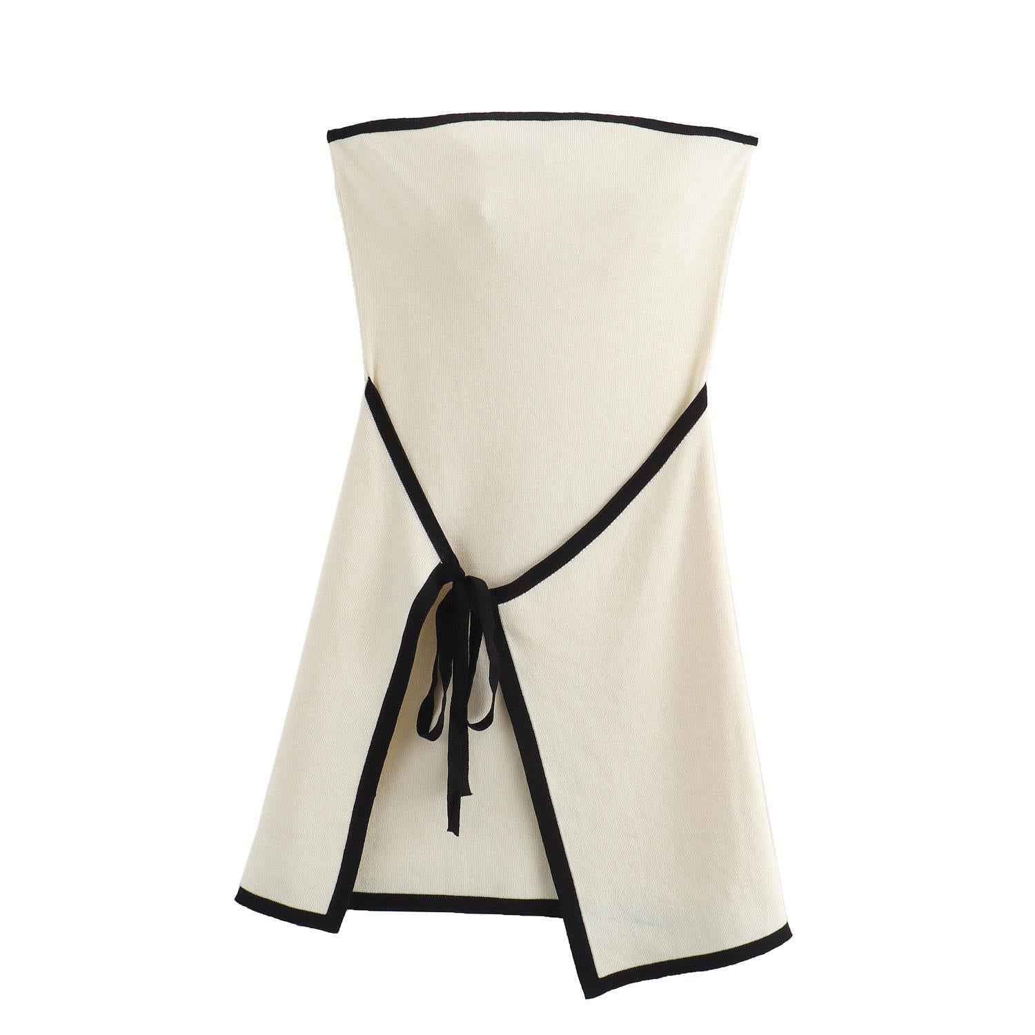 Fashionable Slim-fit Knitted Sleeveless Tube Dress