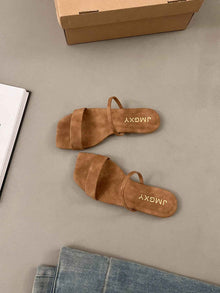 Summer Korean Style Square Toe Peep Toe Sandals For Women