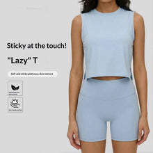 Sleeveless Womens Cropped Loose-fitting Yoga Toplightweight Breathable And Casual