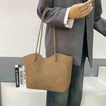 New Large-Capacity Minimalist Suede Bucket Bag