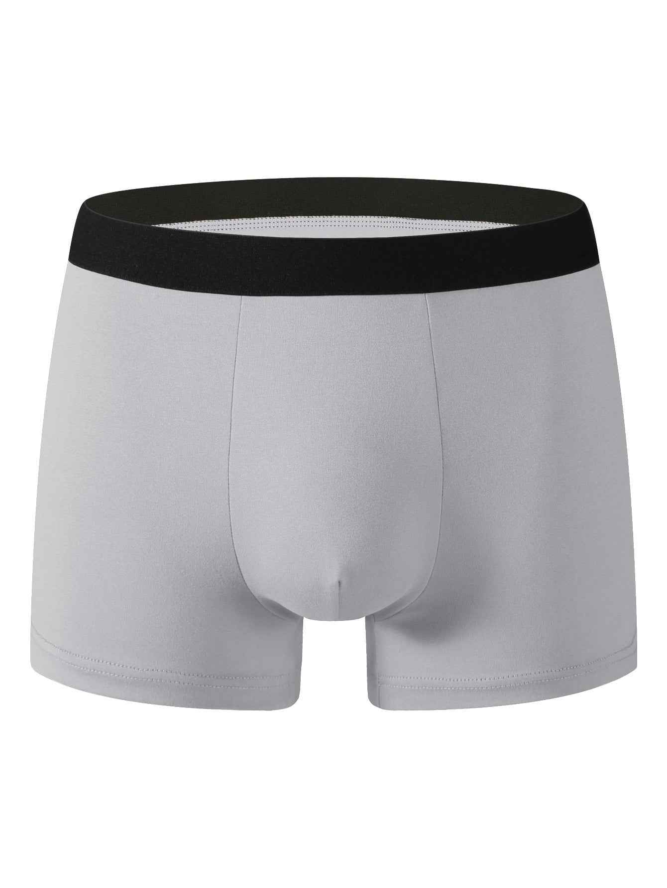 Mens Solid-color Boxer Briefs For Sports