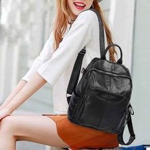 Stylish Vintage Cowhide Womens Backpack