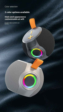Bluetooth Speaker Portable RGB Lamp Portable Card Waterproof TWS Small Speaker