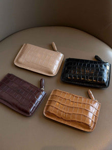 Multi-use Neck-hanging Cardholder And Coin Purse Made From Premium Oil-waxed Full-grain Cowhide