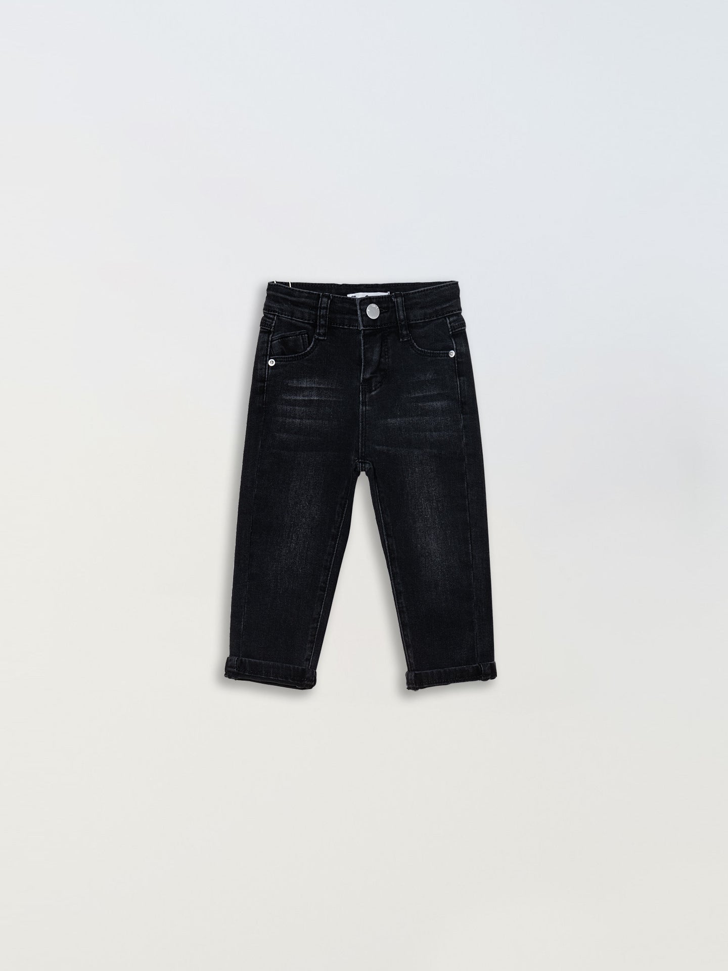 Basic-Style Girls Denim Stretch Trousers by Mirlaine Univers