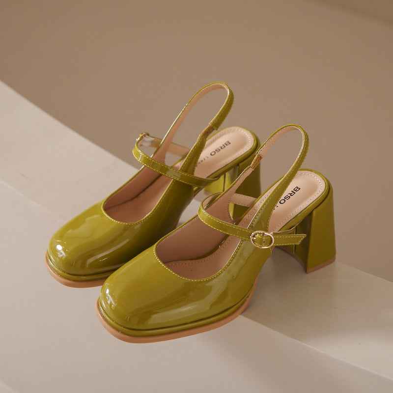 French Toe Cap New High Heel Sandals Women