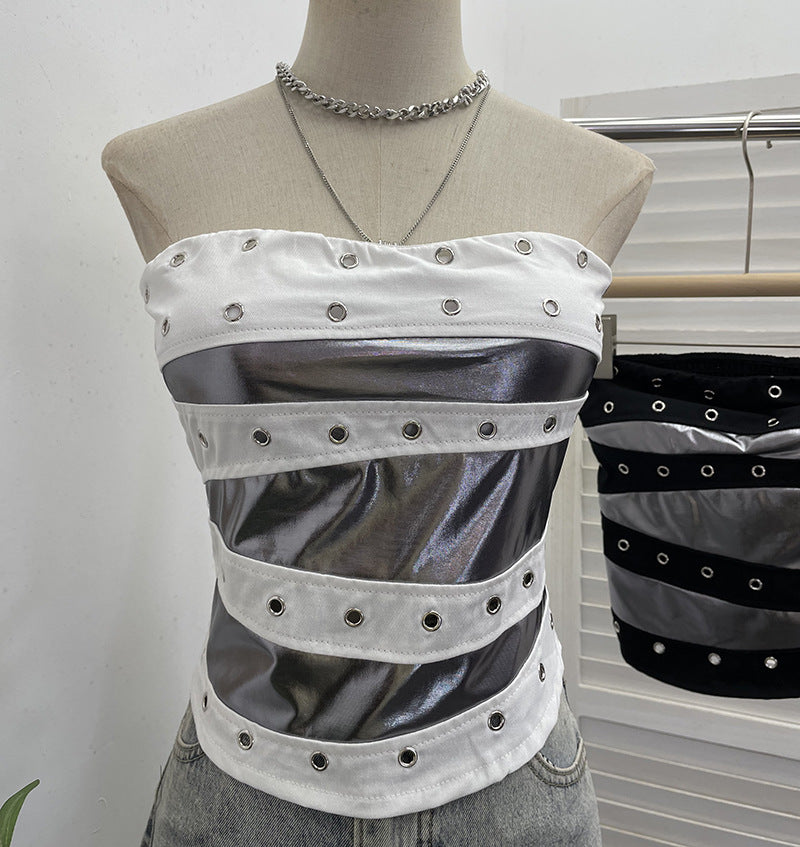 Popstar Festival Outfit Patchwork Bra-Padded Tube Top Short Sleeveless Top by Mirlaine Univers Popstar Festival Outfit Patchwork Bra-Padded Tube Top Short Sleeveless Top Mirlaine Univers popstar-festival-outfit-patchwork-bra-padded-tube-top-short-sleeveless-top 0 Popstar Festival Outfit Patchwork Bra-Padded Tube Top Short Sleeveless Top Mirlaine Univers Popstar Festival Outfit Patchwork Bra-Padded Tube Top Short Sleeveless Top