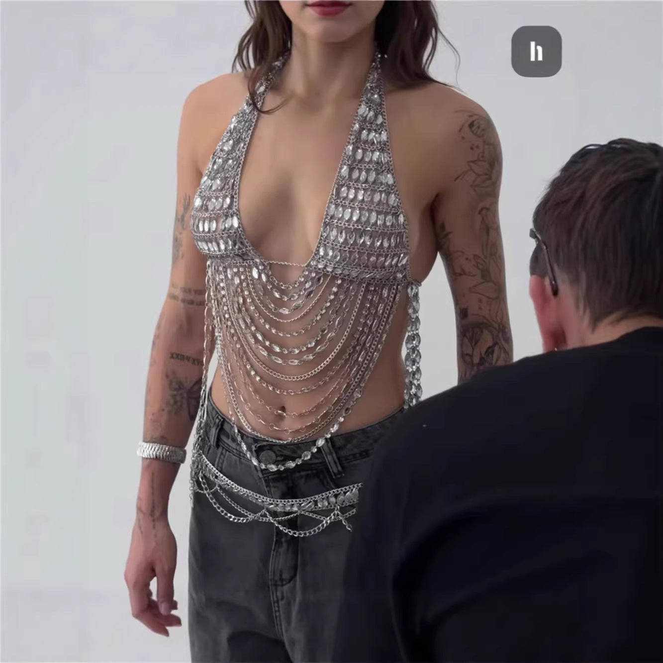 Silver Large Diamond Chest Chain Suspender Sexy Metal Chain Vest Party Chest Chain by Mirlaine Univers Silver Large Diamond Chest Chain Suspender Sexy Metal Chain Vest Party Chest Chain Mirlaine Univers silver-large-diamond-chest-chain-suspender-sexy-metal-chain-vest-party-chest-chain 0 Silver Large Diamond Chest Chain Suspender Sexy Metal Chain Vest Party Chest Chain Mirlaine Univers Silver Large Diamond Chest Chain Suspender Sexy Metal Chain Vest Party Chest Chain