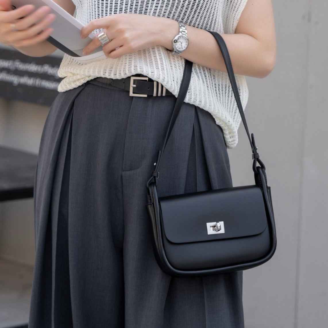 Cowhide Shoulder And Crossbody Bags As Well As Underarm Bags
