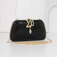 Womens Stylish Snake-Print Evening Tote With A Sophisticated European-American Flair
