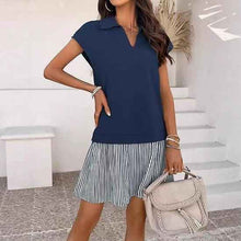 New V-neck Short-sleeve Dress For Women