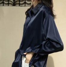 Women's Long-sleeved Satin Shirt by Mirlaine Univers