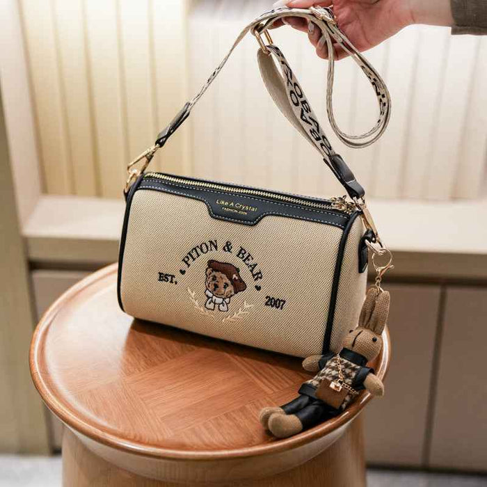 Sac à bandoulière minimaliste, urbain et décontracté pour femme, sac coussin rétro classique idéal pour les trajets quotidiens