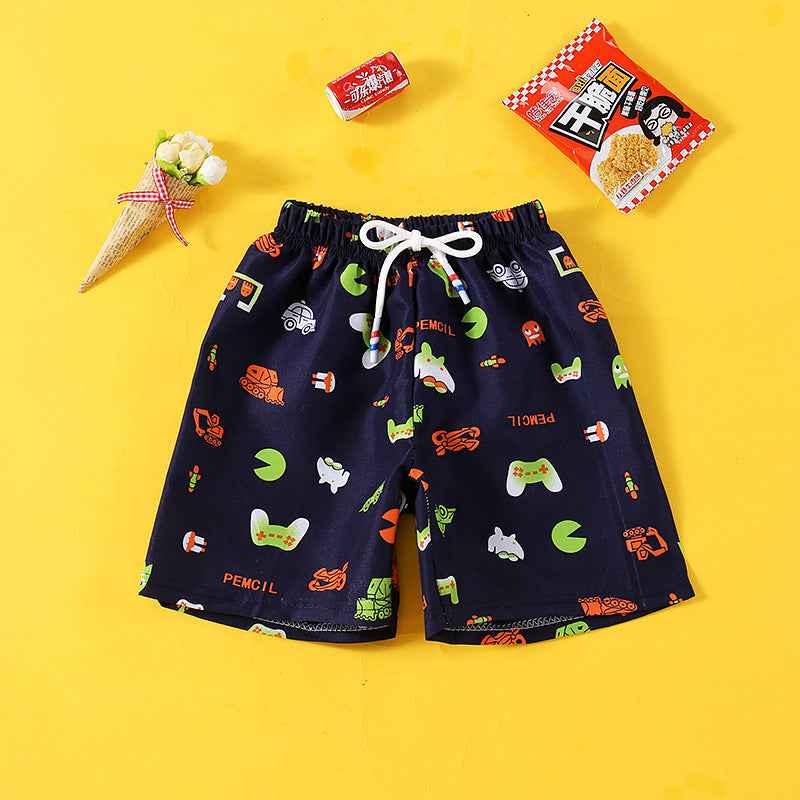 Shorts Beach Trunks Casual Loose Outer Wear Big Panties Cartoon Fashionable Fifth Pants