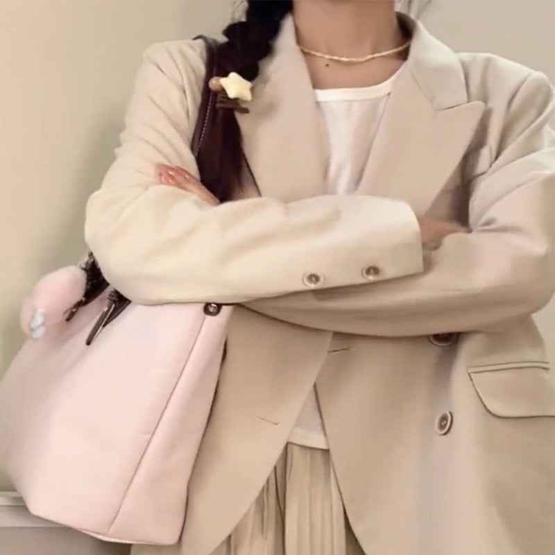 High-end Stylish Versatile Large-capacity Single-shoulder Bag For Class And Commuting