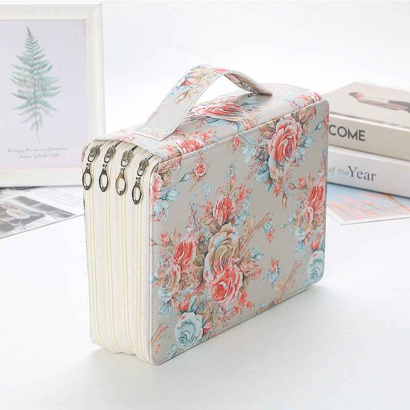 200-Compartment High-Capacity Art Student Tote Bag