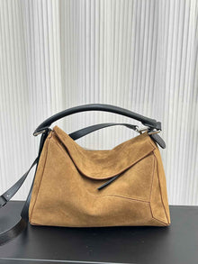 Suede Tote Bag With A Large Capacity