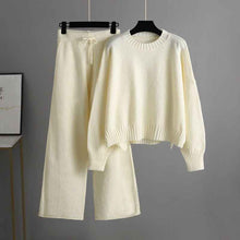 Fashion Casual Knitting Suit Pants Korean Style Loose Women