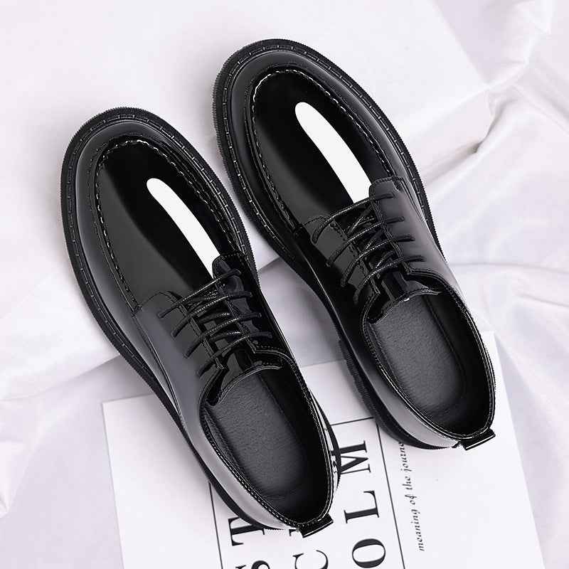 New-style Casual Leather Shoes For Men With A Polished Finish