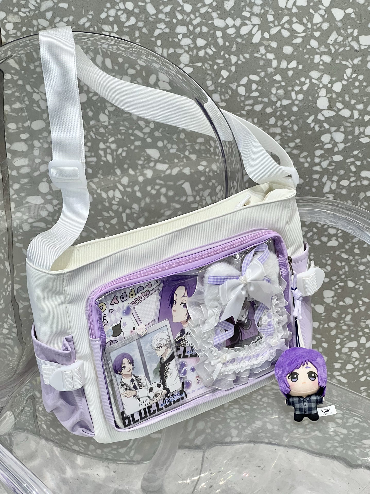Everyday Versatile Transparent Single-shoulder Canvas Bag by Mirlaine Univers