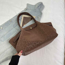 Retro Suede Tote Handbag Commuter Shoulder Bag