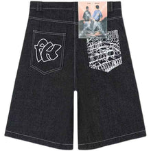 Mens Loose-Fit Summer Denim Shorts In The American West Coast Style