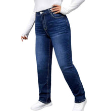 Women's Stretch Denim Straight-leg Pants