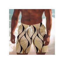 Mens Swim Trunks Beach Shorts With A Simple 3D Line Design  Perfect For Quick drying Summer Outdoor Activities