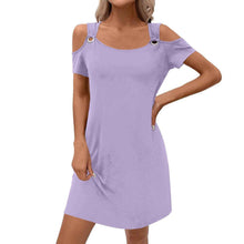 Womens Solid-Color Elegant Off-Shoulder Skirt
