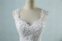 High Waist Wedding Dress With Deep V-neck by Mirlaine Univers