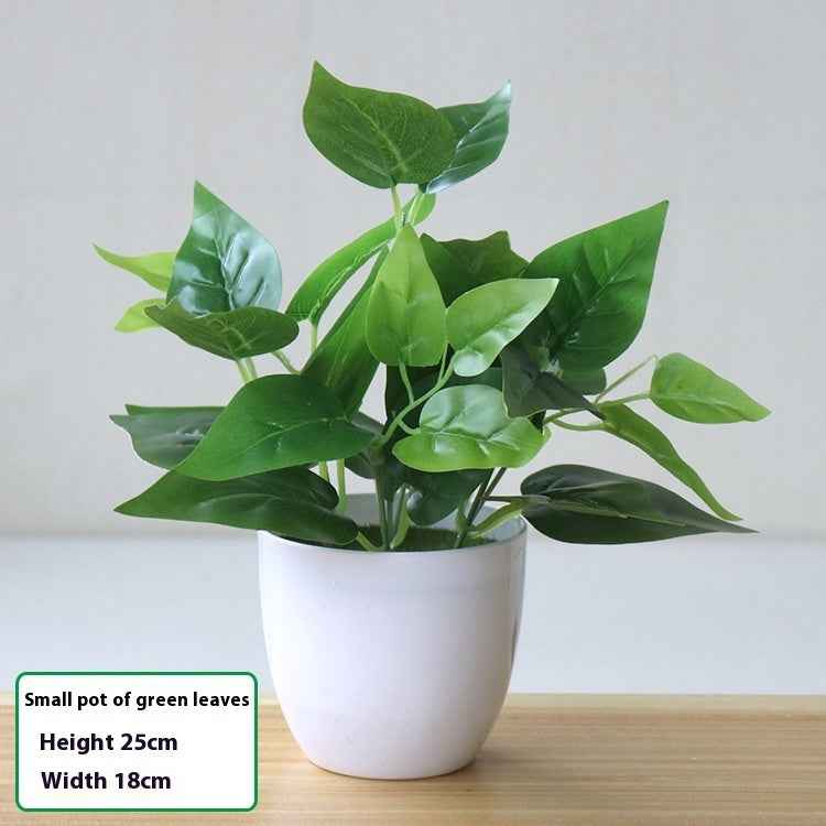 Simulation Plant Plastic Fake Flower And Grass Scindapsus Aureus Leaves Potted Plant